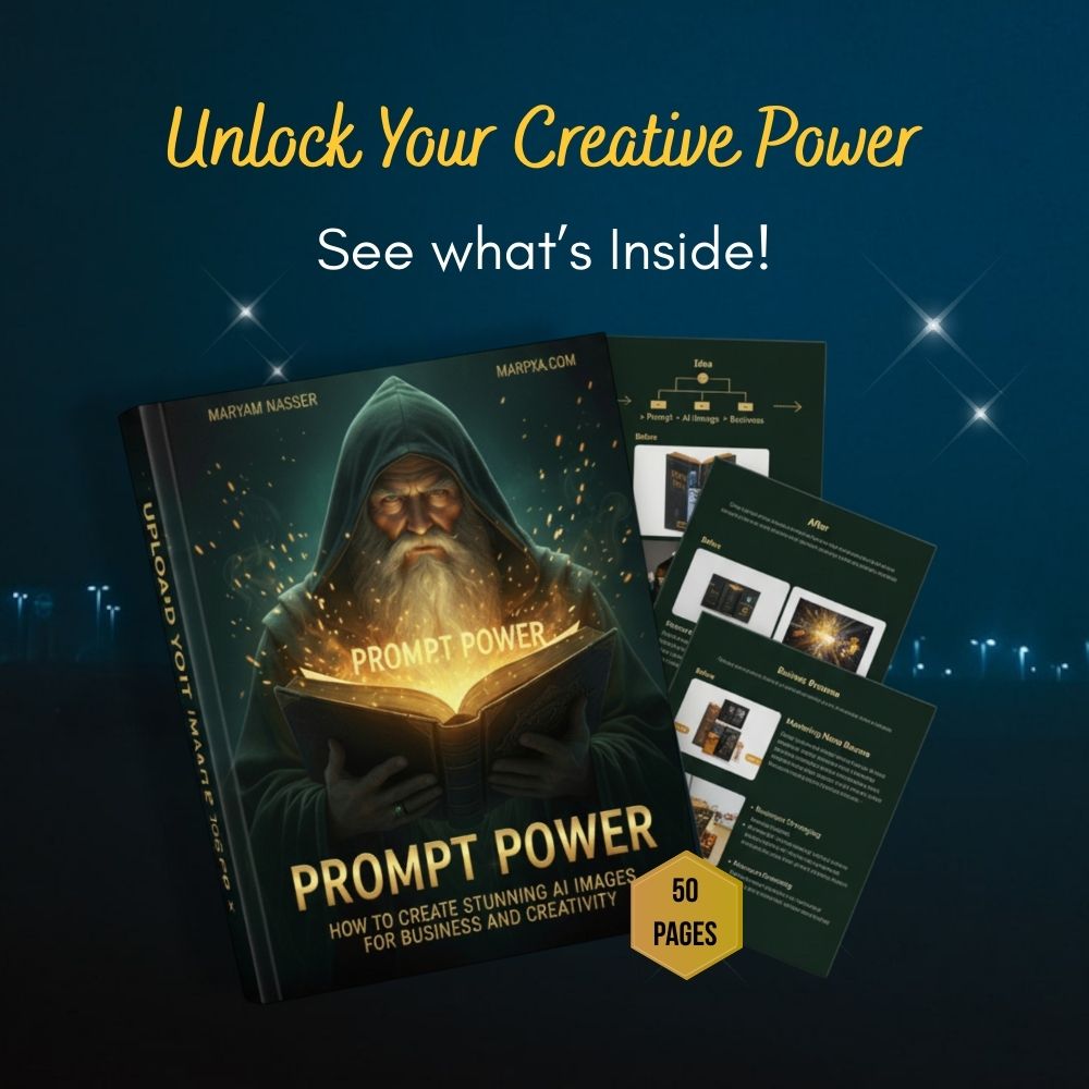 prompt power of AI image and Nano Banana, book by Marpxa
