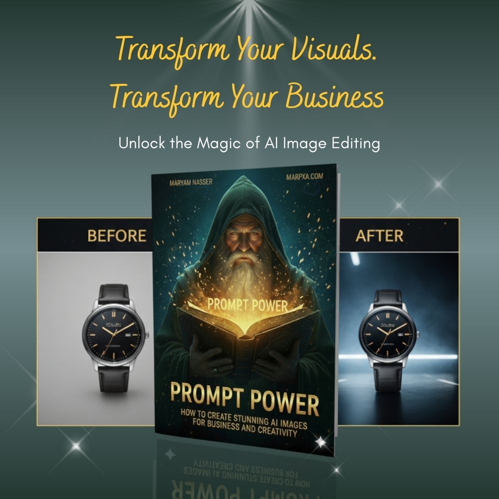 prompt power of AI image and Nano Banana, book by Marpxa